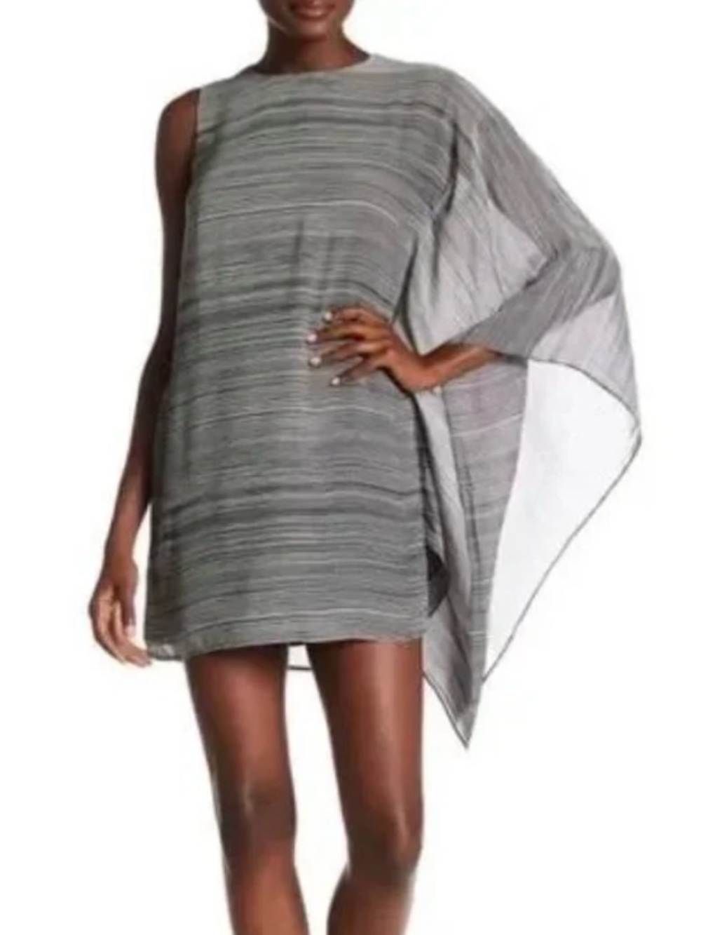 Aly&Jay One Shoulder Batwing Drape Dress Size S